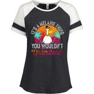 Italians Do It Better Funny Italian Pride Enza Ladies Jersey Colorblock Tee