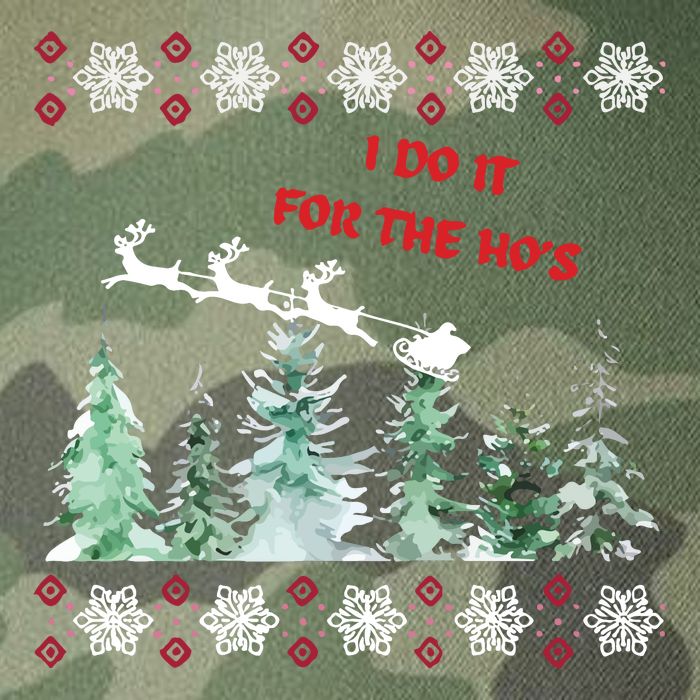 I Do It For The Hos Christmas Legacy Tie Dye Trucker Hat