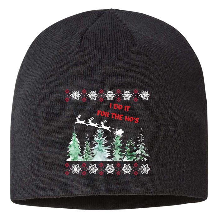 I Do It For The Hos Christmas Sustainable Beanie