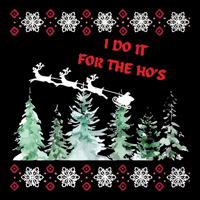 I Do It For The Hos Christmas Visor