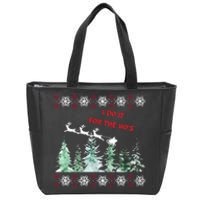 I Do It For The Hos Christmas Zip Tote Bag