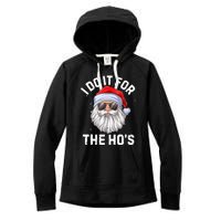 I Do It For The Ho's Funny Inappropriate Christmas Men Santa TShirt Women's Fleece Hoodie