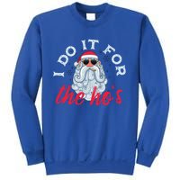 I Do It For The HoS Funny Santa Christmas Funny Gift Sweatshirt