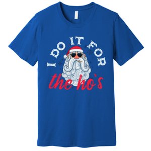 I Do It For The HoS Funny Santa Christmas Funny Gift Premium T-Shirt