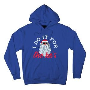 I Do It For The HoS Funny Santa Christmas Funny Gift Tall Hoodie