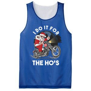 I Do It For The Hos Santa Motorcycle Cool Gift Mesh Reversible Basketball Jersey Tank