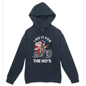 I Do It For The Hos Santa Motorcycle Cool Gift Urban Pullover Hoodie