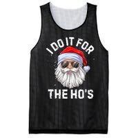 I Do It For The Ho's Funny Inappropriate Christmas Santa Mesh Reversible Basketball Jersey Tank