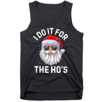 I Do It For The Ho's Funny Inappropriate Christmas Santa Tank Top