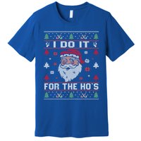 I Do It For The HoS Rude Offensive Christmas Santa Gift Premium T-Shirt