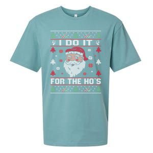 I Do It For The HoS Rude Offensive Christmas Santa Gift Sueded Cloud Jersey T-Shirt