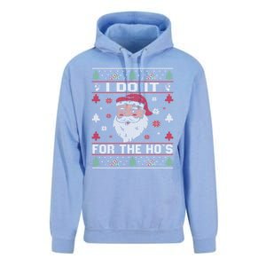 I Do It For The HoS Rude Offensive Christmas Santa Gift Unisex Surf Hoodie