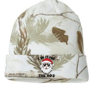 I Do It For The Hos Santa With Sunglasses Christmas Design Gift Kati Licensed 12" Camo Beanie