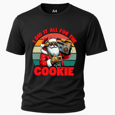 I Did It All For The Cookie Funny Santa Funny Christmas  Performance Shirt