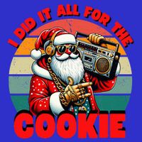 I Did It All For The Cookie Funny Santa Funny Christmas  Visor