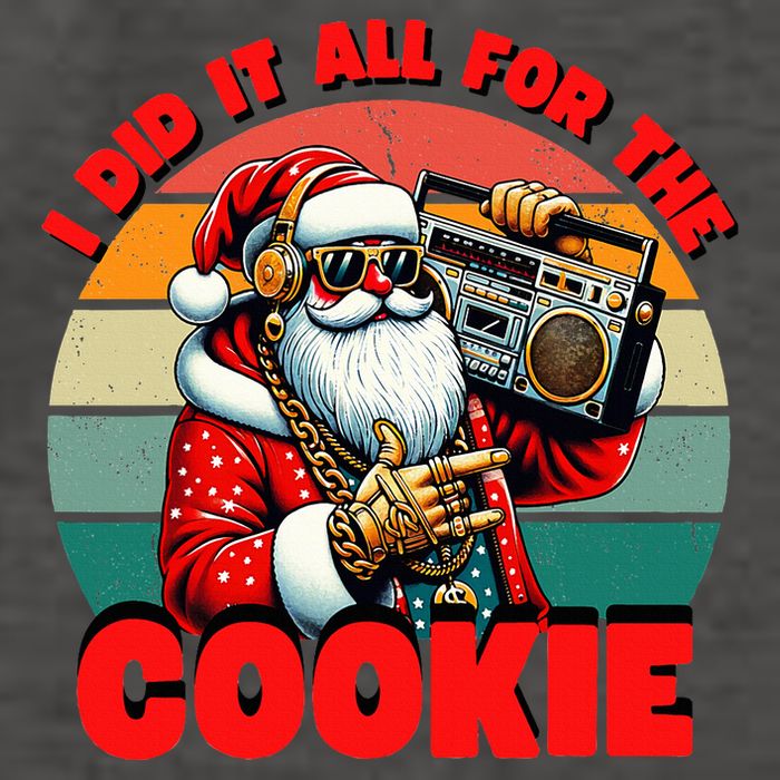 I Did It All For The Cookie Funny Santa Funny Christmas  Vector Backpack