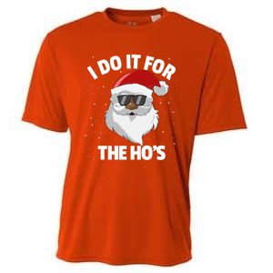 I Do It For The HoS Santa Claus Christmas Do It For The Hos Gift Cooling Performance Crew T-Shirt