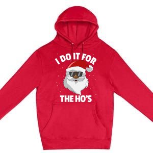 I Do It For The HoS Santa Claus Christmas Do It For The Hos Gift Premium Pullover Hoodie