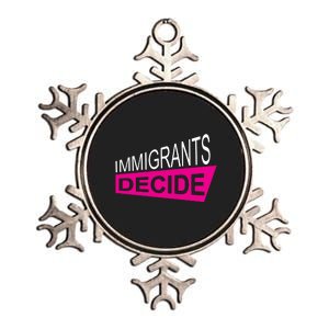 Immigrants Decide Metallic Star Ornament