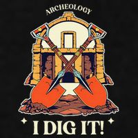 I Dig It Archelogy Archeolgist Ladies PosiCharge Tri-Blend Wicking Tank