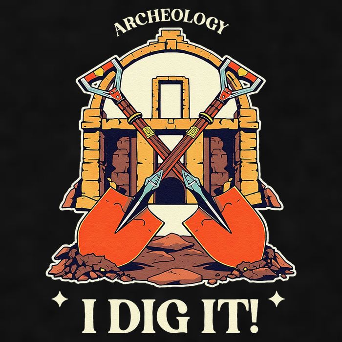 I Dig It Archelogy Archeolgist Ladies PosiCharge Tri-Blend Wicking Tank
