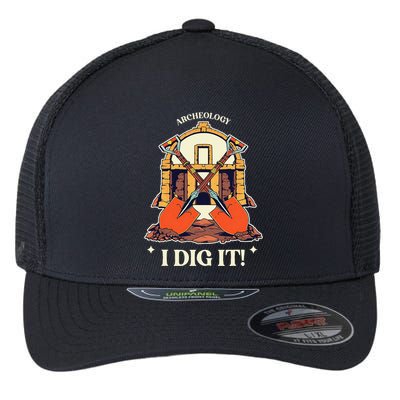 I Dig It Archelogy Archeolgist Flexfit Unipanel Trucker Cap