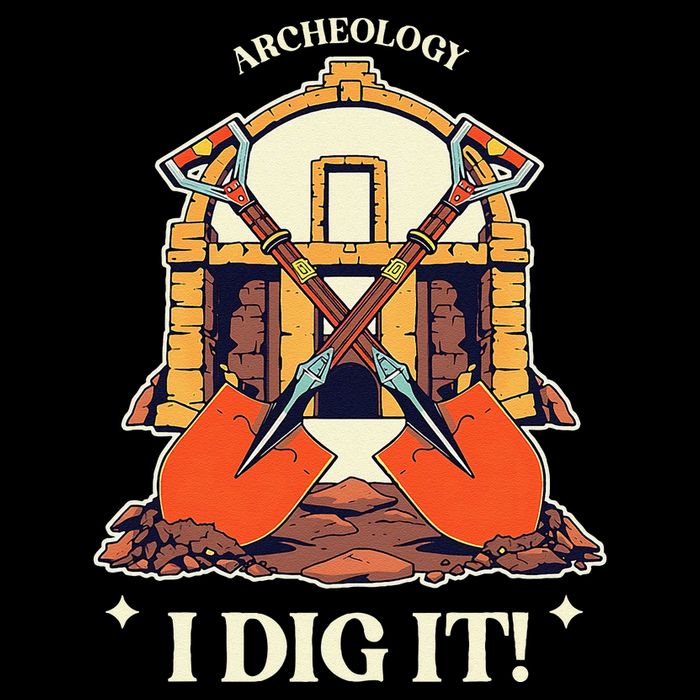 I Dig It Archelogy Archeolgist 7-Panel Snapback Hat