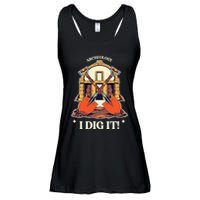I Dig It Archelogy Archeolgist Ladies Essential Flowy Tank
