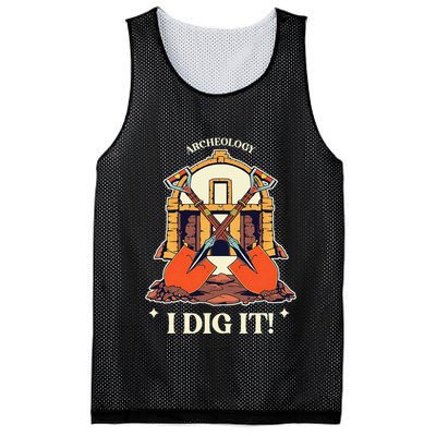 I Dig It Archelogy Archeolgist Mesh Reversible Basketball Jersey Tank