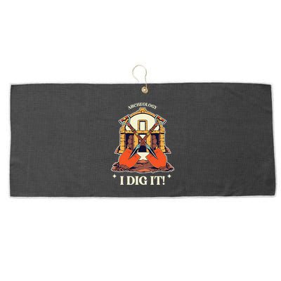 I Dig It Archelogy Archeolgist Large Microfiber Waffle Golf Towel