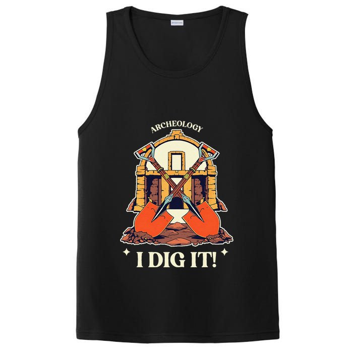 I Dig It Archelogy Archeolgist PosiCharge Competitor Tank