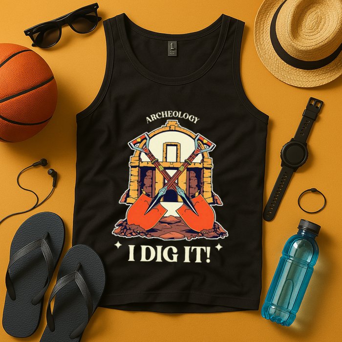 I Dig It Archelogy Archeolgist Tank Top