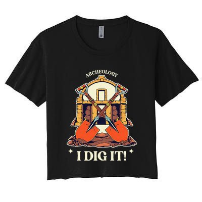 I Dig It Archelogy Archeolgist Crop Top