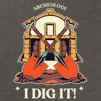 I Dig It Archelogy Archeolgist Cotton Canvas Backpack