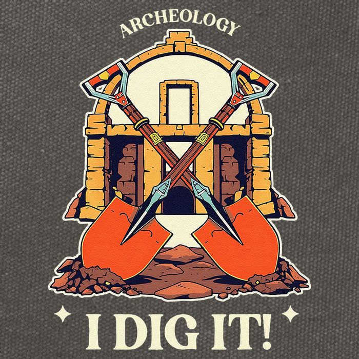 I Dig It Archelogy Archeolgist Cotton Canvas Backpack