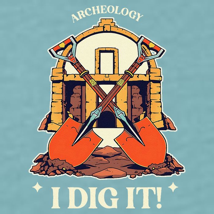 I Dig It Archelogy Archeolgist Sueded Cloud Jersey T-Shirt