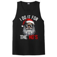 I Do It For The Hos Funny Inappropriate Christmas Santa Face PosiCharge Competitor Tank