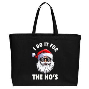 I Do It For The HoS Funny Inappropriate Christmas Cotton Canvas Jumbo Tote