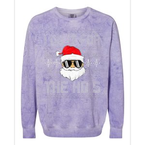 I Do It For The Hos Santa Black Ugly Sweater Christmas Colorblast Crewneck Sweatshirt