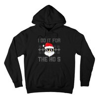 I Do It For The Hos Santa Black Ugly Sweater Christmas Hoodie