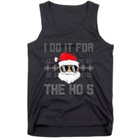 I Do It For The Hos Santa Black Ugly Sweater Christmas Tank Top