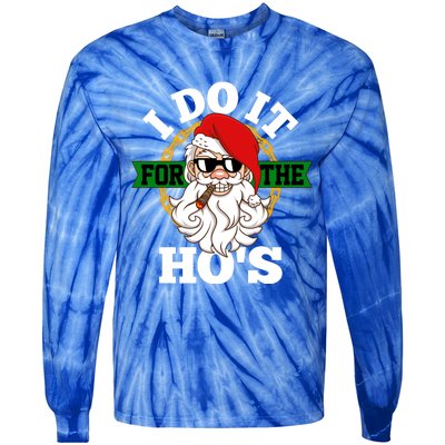 I Do It For The HoS Funny Christmas Meaningful Gift Tie-Dye Long Sleeve Shirt