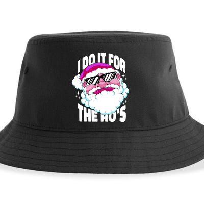 I DO It For The Ho's Funny Santa Claus Sustainable Bucket Hat