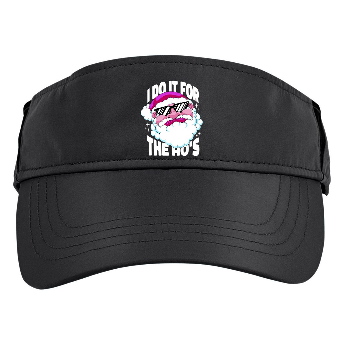 I DO It For The Ho's Funny Santa Claus Adult Drive Performance Visor