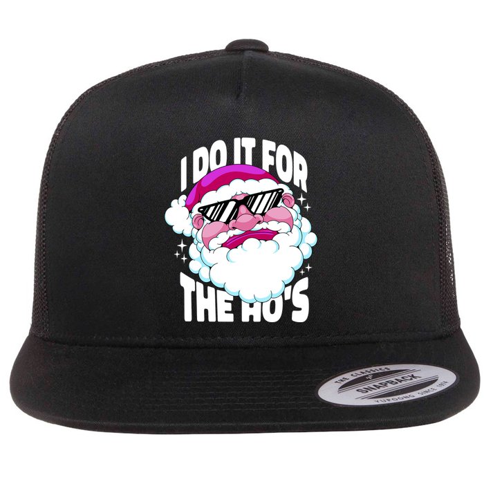 I DO It For The Ho's Funny Santa Claus Flatbill Hat