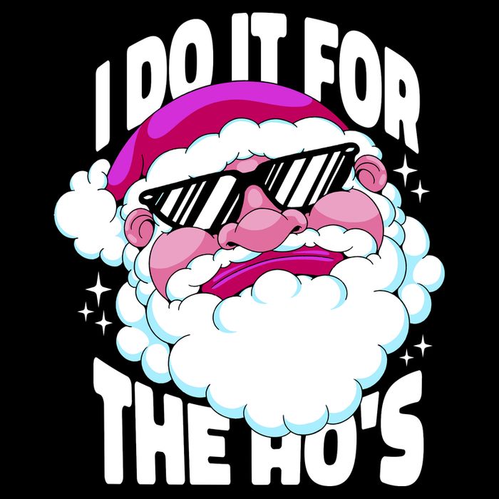 I DO It For The Ho's Funny Santa Claus Flatbill Hat
