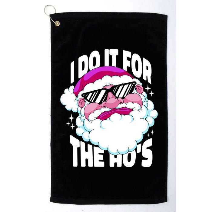 I DO It For The Ho's Funny Santa Claus Golf Towel