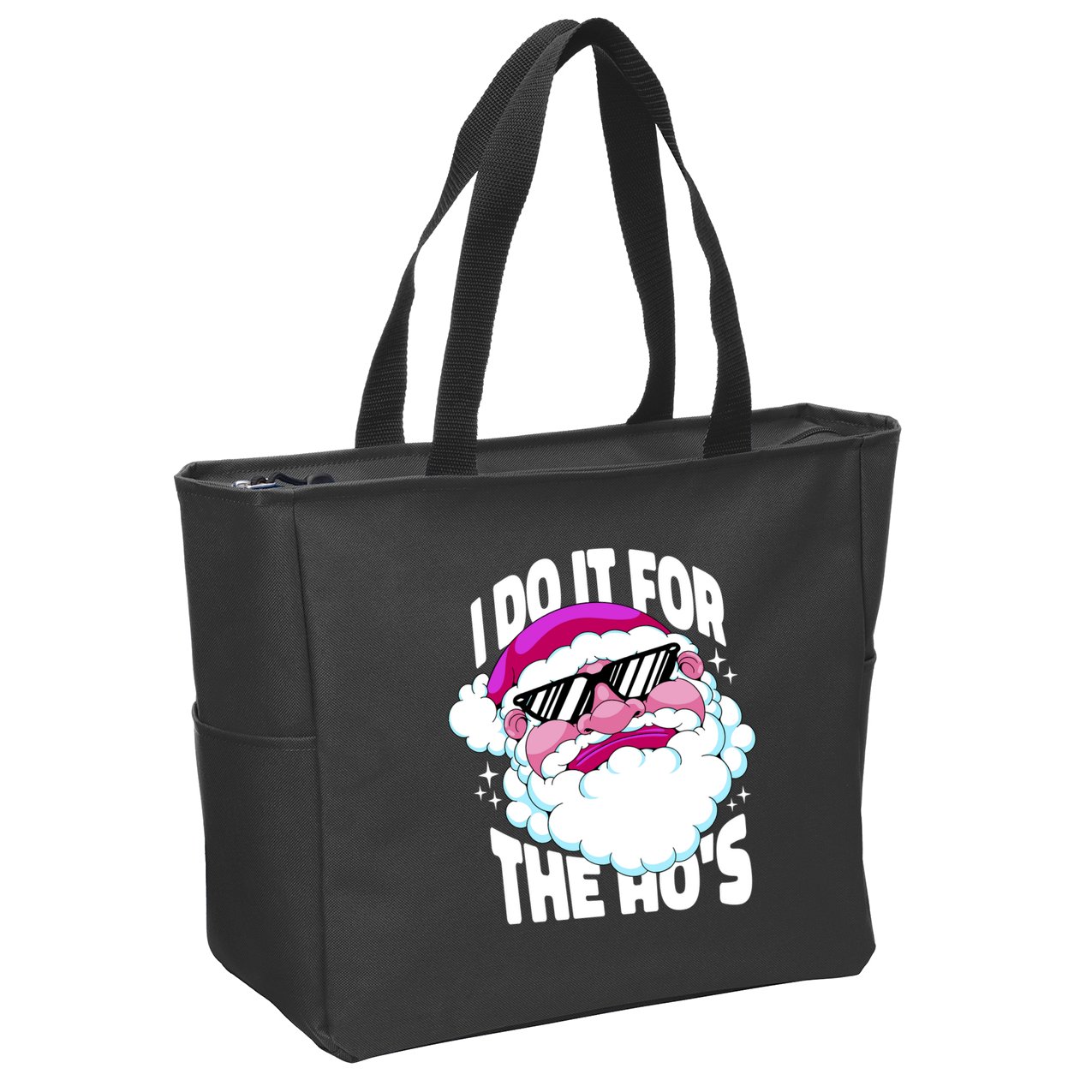 I DO It For The Ho's Funny Santa Claus Zip Tote Bag