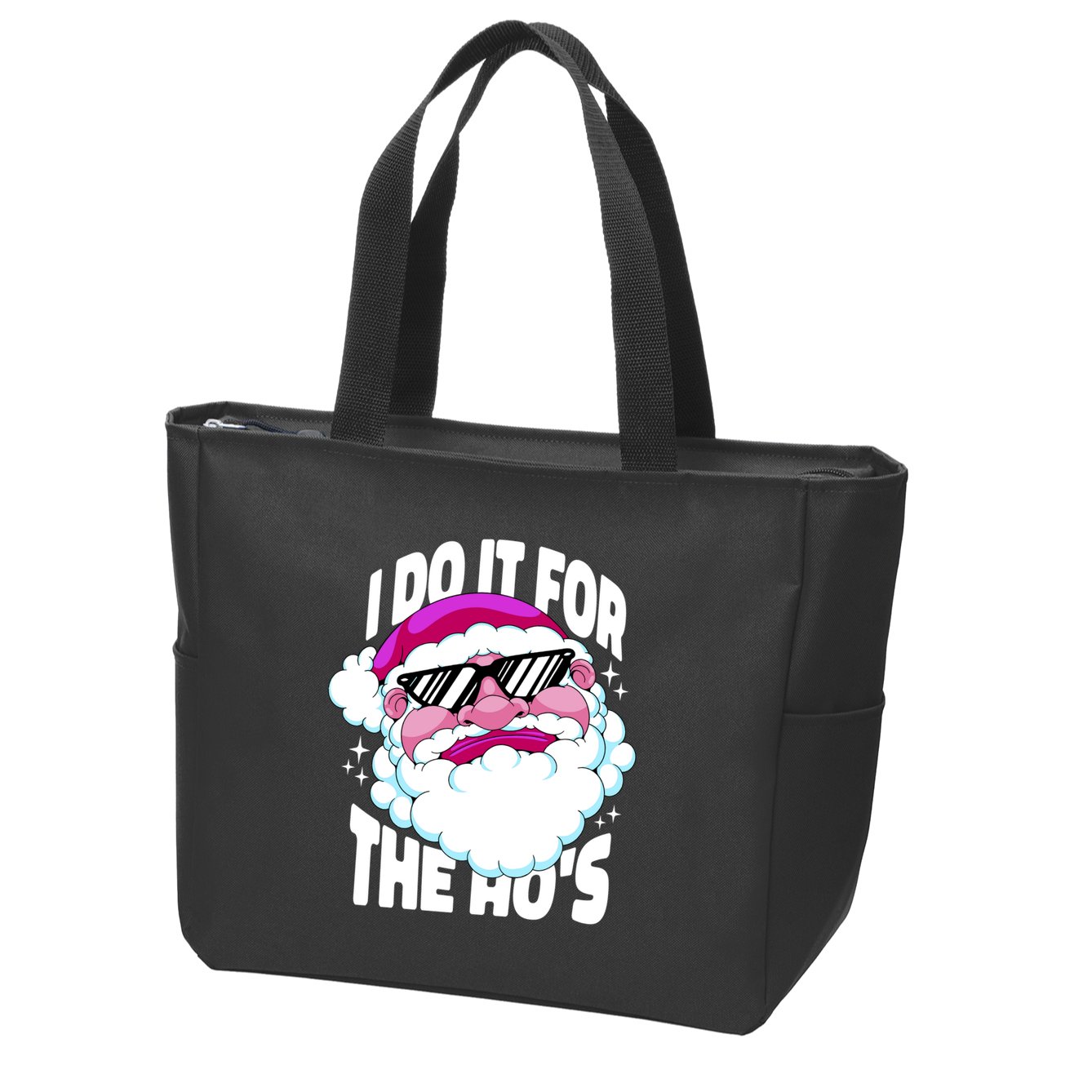 I DO It For The Ho's Funny Santa Claus Zip Tote Bag