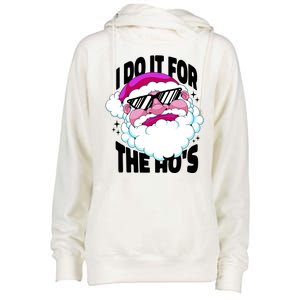 I DO It For The Ho's Funny Santa Claus Womens Funnel Neck Pullover Hood